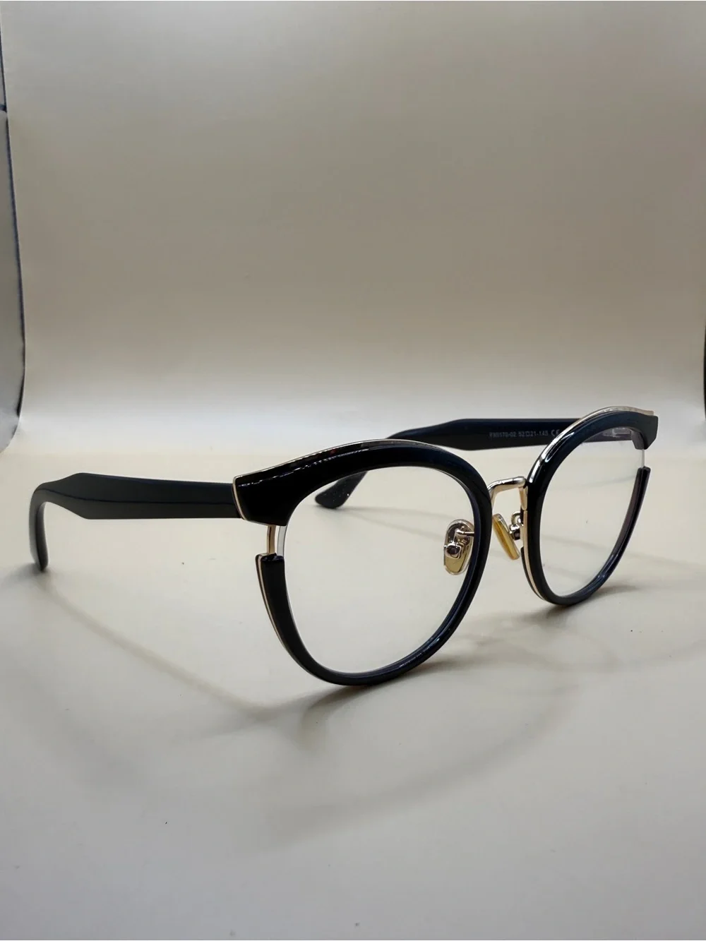 Zeelool Cat Eye Black Glasses Frame, No Prescription